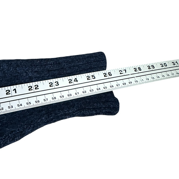 Pendleton Sweater Men's Medium Blue Indigo Heather Washable Wool Knit Pullover - Picture 8 of 9